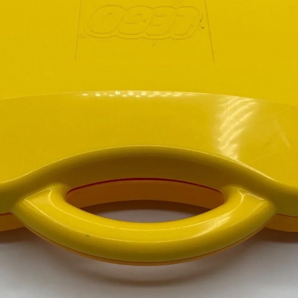 Lego Carrying Case Organizer Storage Container Yellow 11" X 10" - Picture 5 of 5